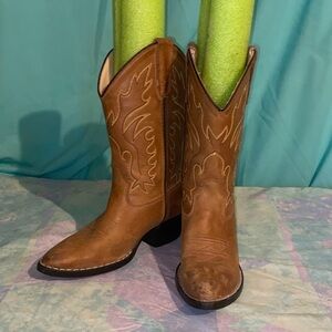 Genuine Leather Brown Western Cowboy Boots Cody James B8129 030 size 3 kids